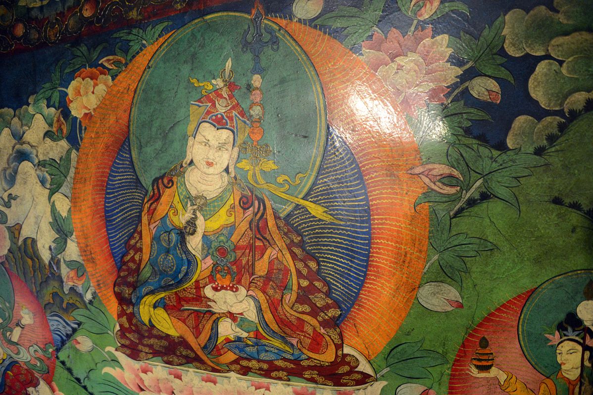 10 Painting Of Padmasambhava Guru Rinpoche In The Main Hall At Rong Pu Monastery Between Rongbuk And Mount Everest North Face Base Camp In Tibet